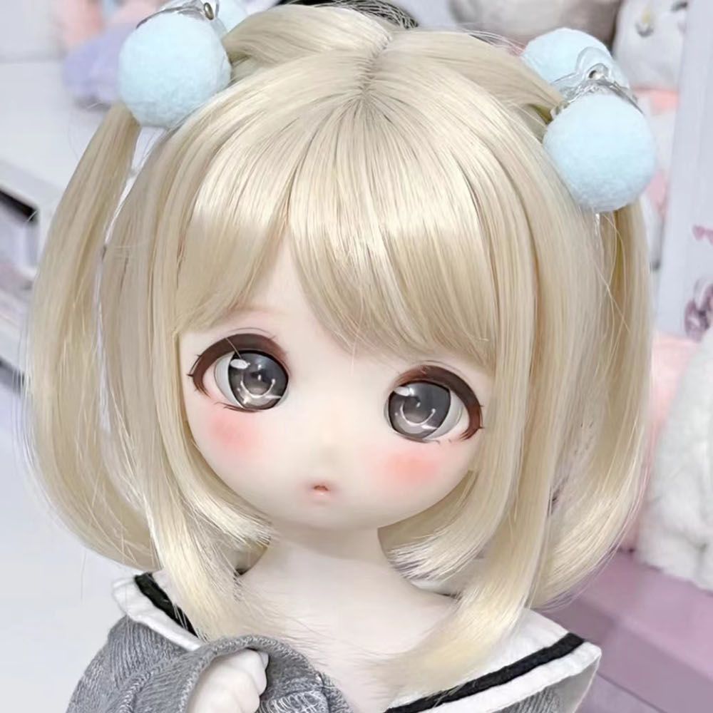 gaoshundoll 1/6 Ruru ob24 anime face resin Qbaby blythe MDD VOLKS Y makeup practice head for birthda