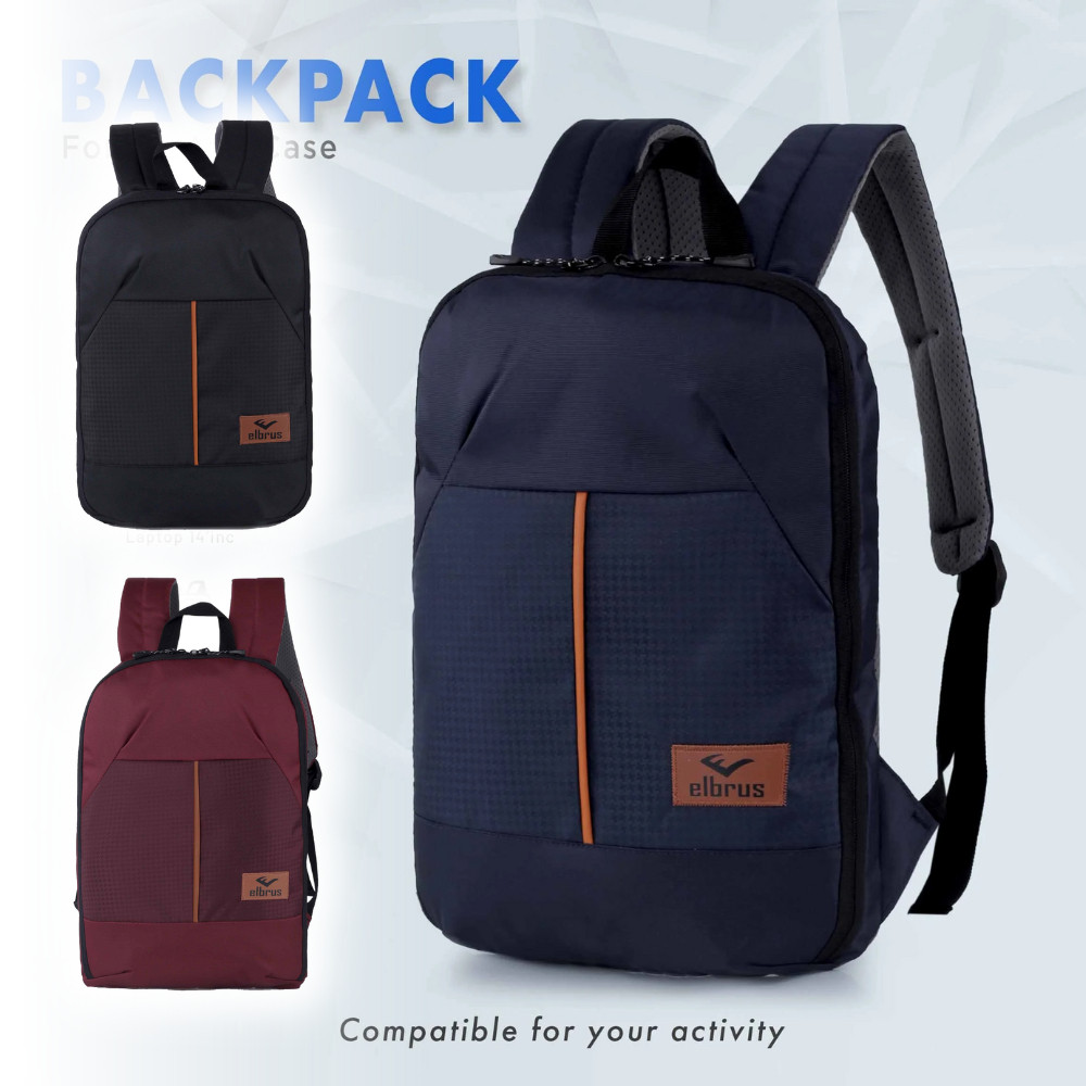 Tas Ransel Backpack Laptop Premium Cordura model Tipis Ramping TL 395 Sekolah Kerja Pria Wanita