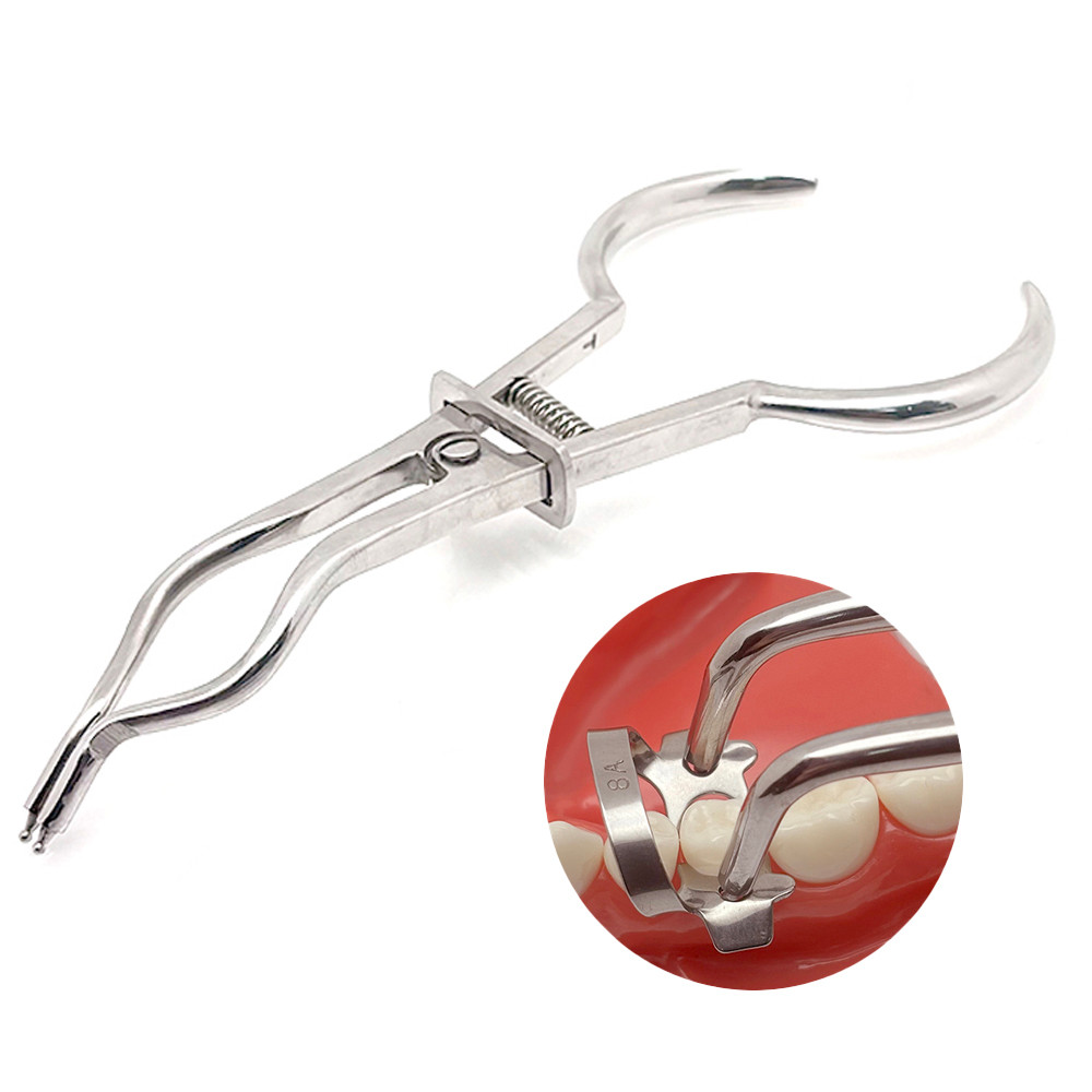 Tang Rubberdam Dental Rubber Dam Forcep Plier Penjepit Ring Matrix