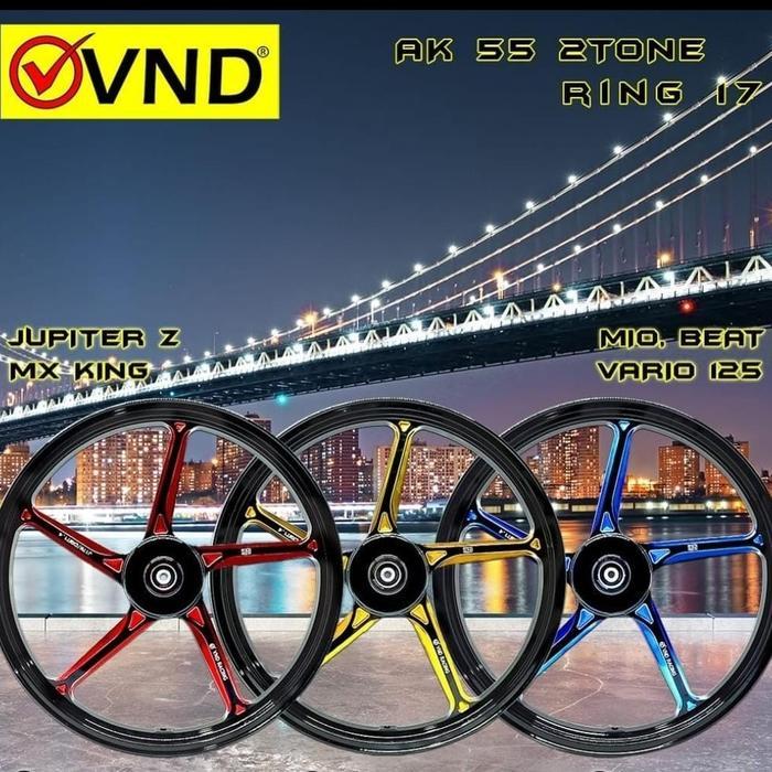 VELG/PELEK RECING VND AK 55 V2 MIO/FINO/FIZR/JUPITER Z/MX  UK 120- 17
