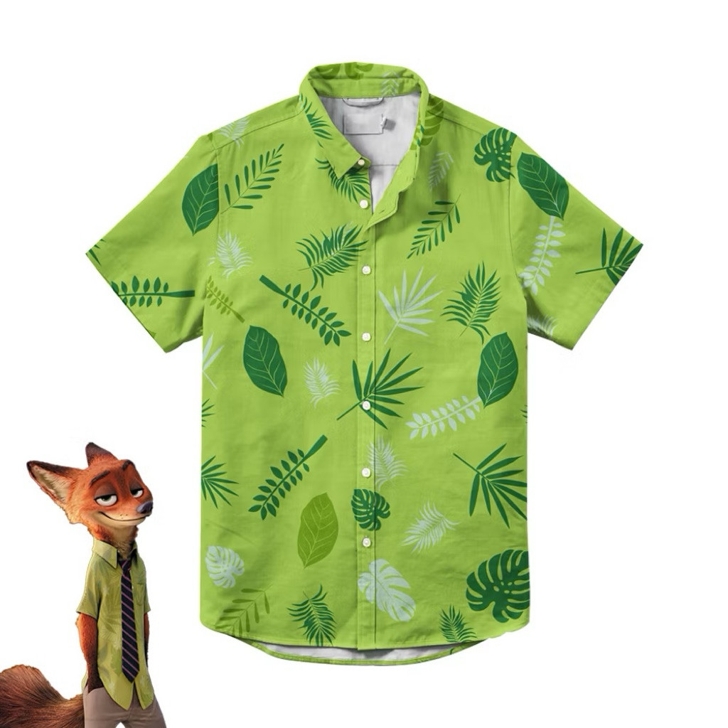 qtakasi.zootopia cosplay costume kemeja nick wilde
