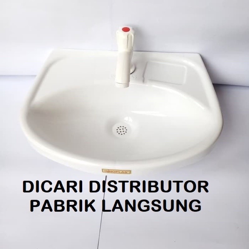 Wastafel Set Plastik Innoplas Biru Putih Ekonomis