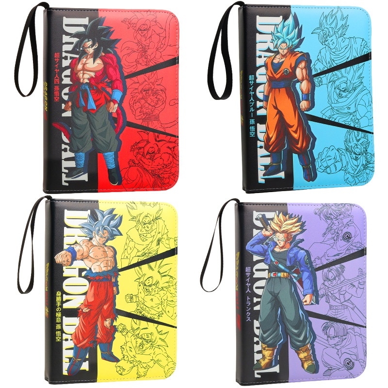 Dragon Ball Z Anime Card Album Book Collection Cartoon Large Capacity Zipper Binder Card Holder Vege