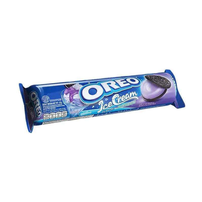 Oreo Blueberry Ice Cream 119g - Sensasi Rasa Dingin Blueberry
