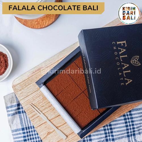 Falala Chocolate Bali Square Box / Jastip Coklat Bali - Dark
