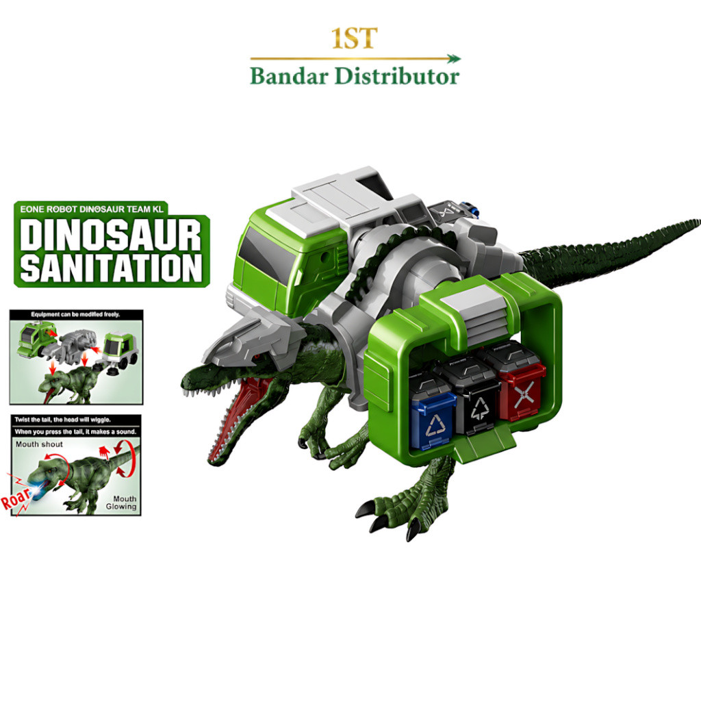 Mainan Anak EONE ROBOT DINOSAUR TEAM KL Robot Dino Figure Dino Gabung Mainan Anak Perempuan