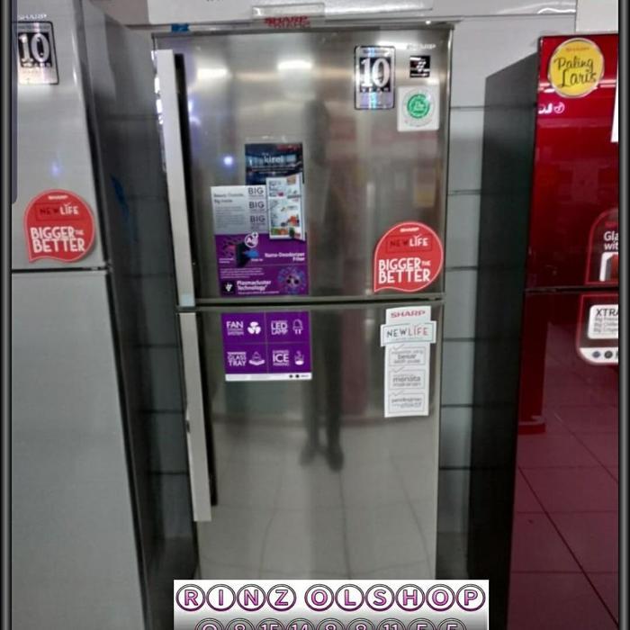 KULKAS SHARP SJ-450GP SD INVERTER 2 PINTU PLASMA SJ 450 GP SD