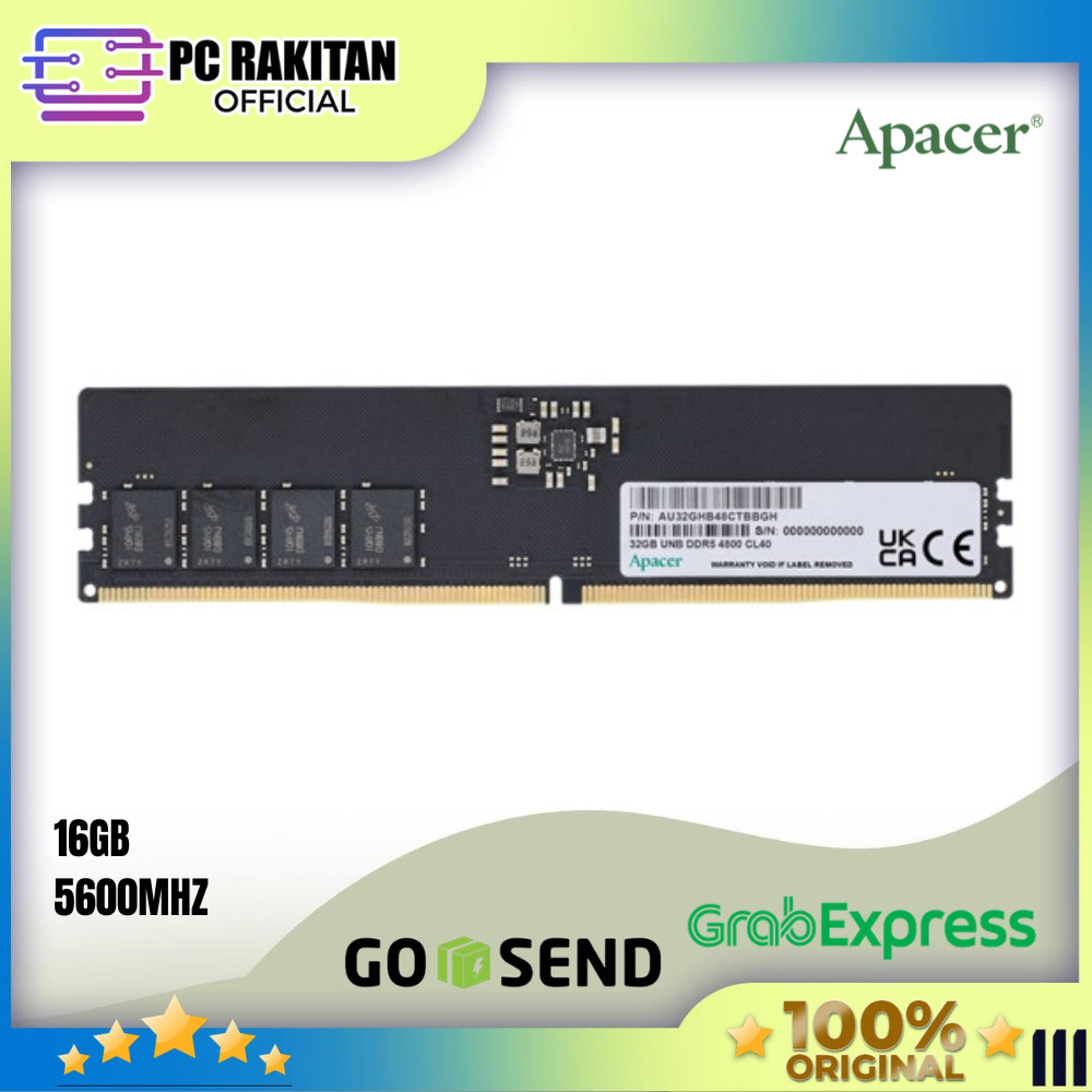 APACER RAM NOX LONGDIMM DDR5 16GB (16GBX1) 5600MHZ CL46 FL.16G2C.PKH