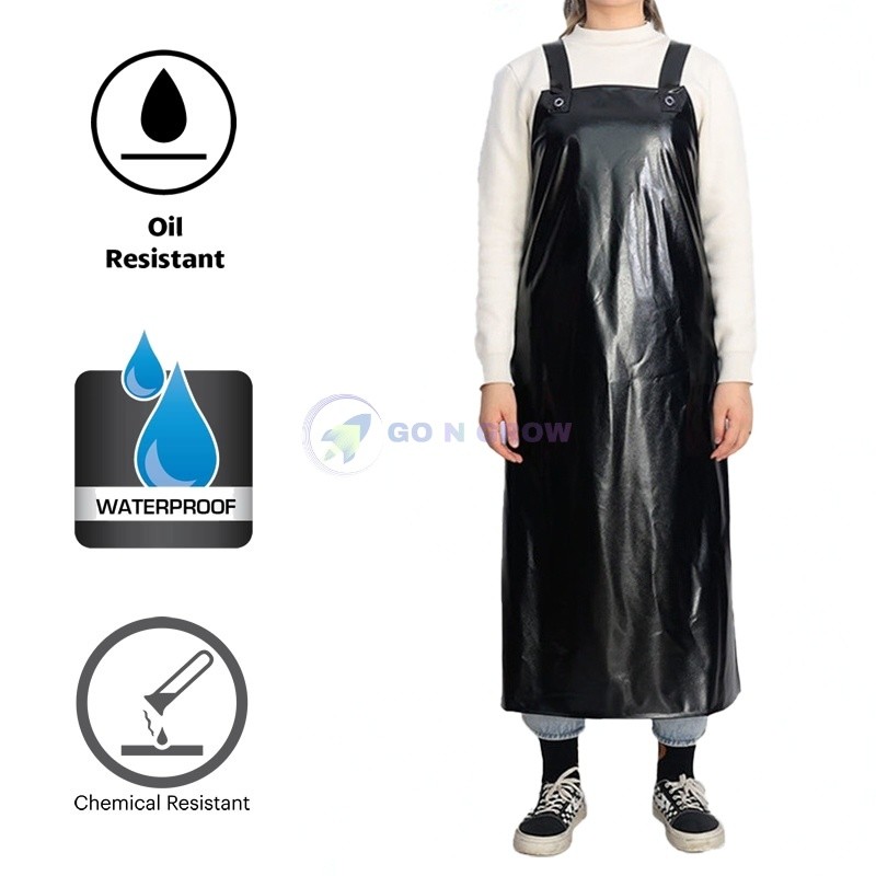 Celemek Masak Anti Air Dan Minyak Celemek Waterproof Celemek Anti Air Celemek PVC Celemek Dapur Panj