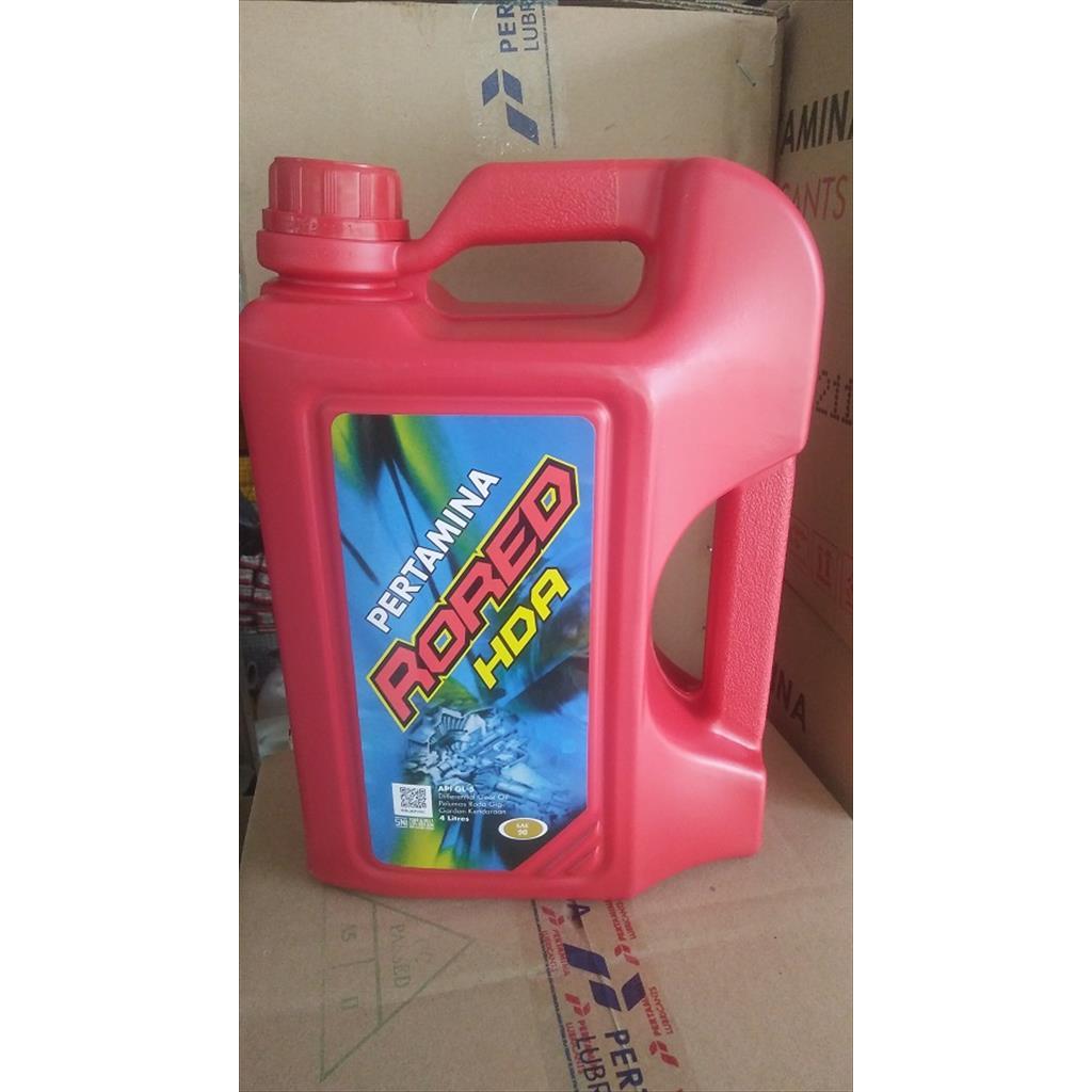 Oli transmisi gardan Rored 90 HDA GL5 Pertamina galon 4 liter