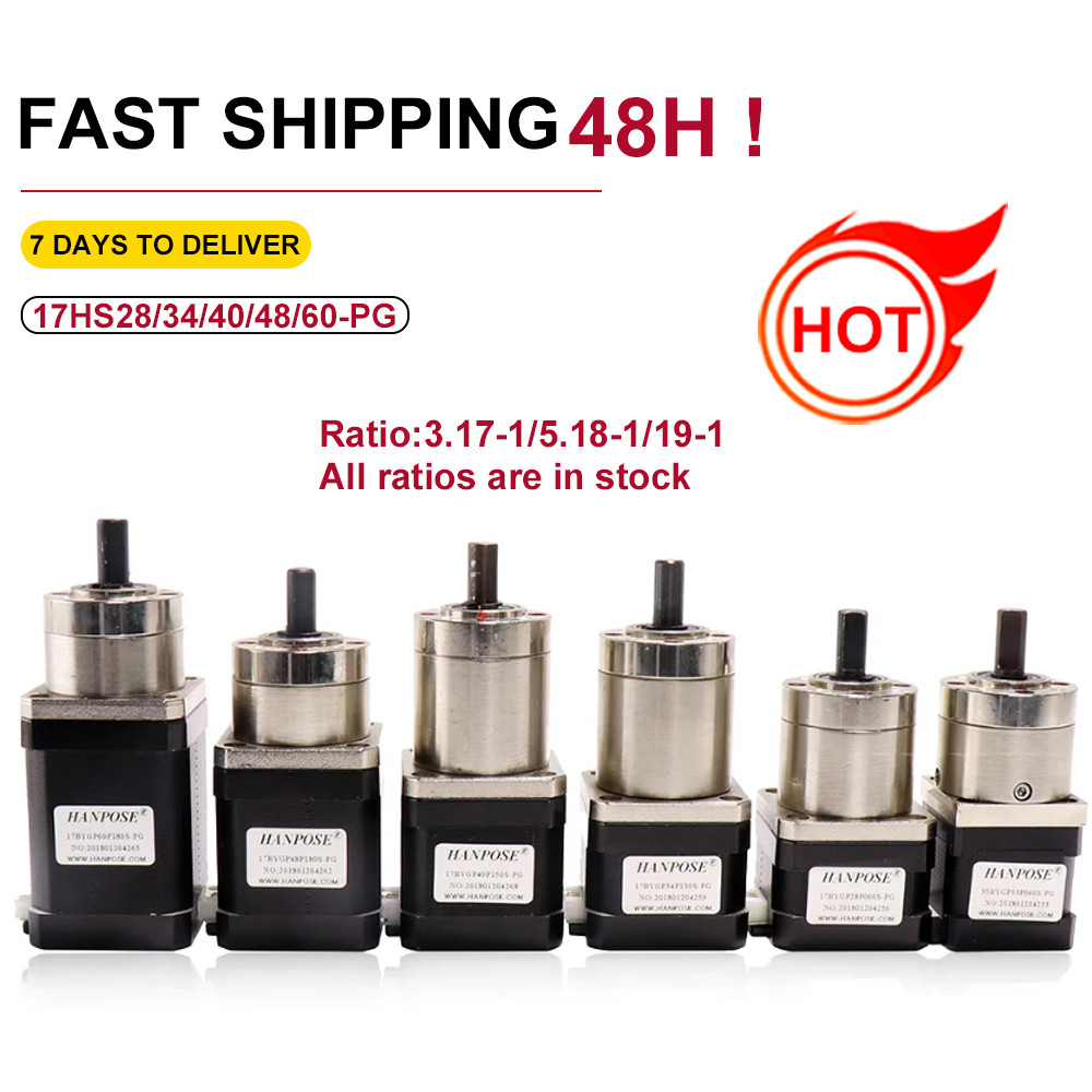 Stepper Motor Nema 17 Planetary geared Gearbox All Ratio 17HS4401S 6401S 8401S motor For 3D Printer 
