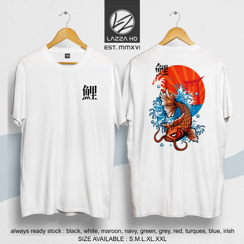 Kaos Baju Distro JAPAN KOI FISH PECINTA IKAN KOI Terlaris
