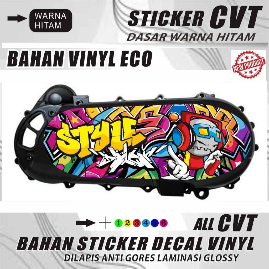 Stiker Bak Variasi Stiker Motif Grafiti
