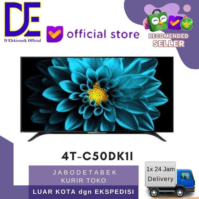 PROMO BIG SALE Sharp 4T C50DK1I Led 50 Inch UHD 4K HDR Smart Android TV 11 4TC50D1i - TV ONLY
