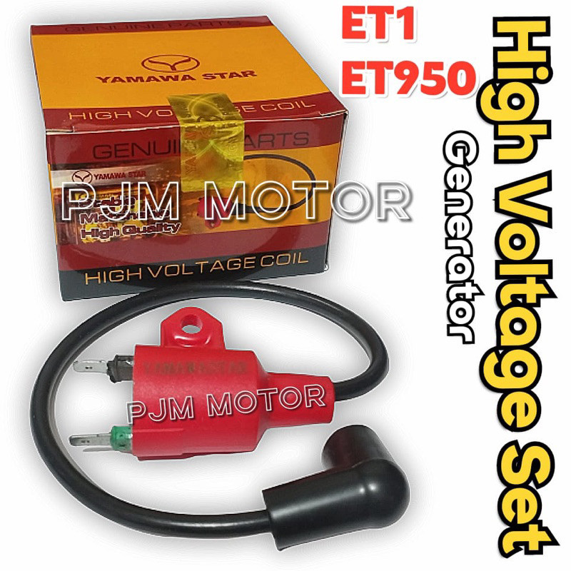 Et950 high voltage set Coil koil cdi mesin genset 2 tak Et1 warna merah