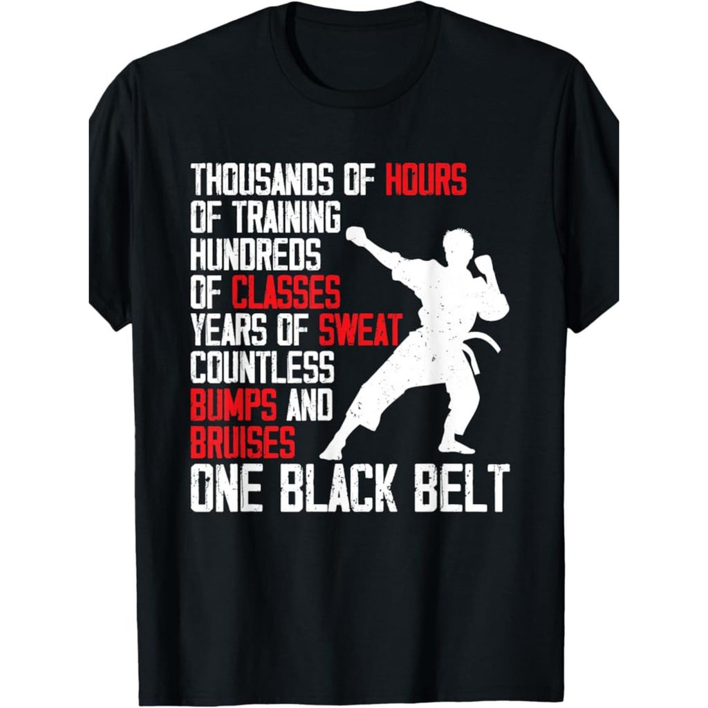 Koleksi Kaos Pria & Uniseks Desain Unik Kaos Taekwondo Sabuk Hitam Motivasi Kaos Kucing Humor Kaos R