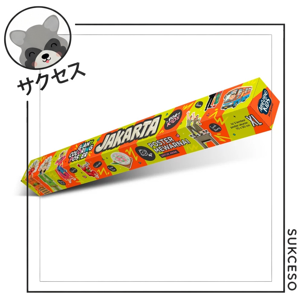 AMAZING Giant Coloring Poster Seri Jakarta | Poster Mewarnai Jumbo