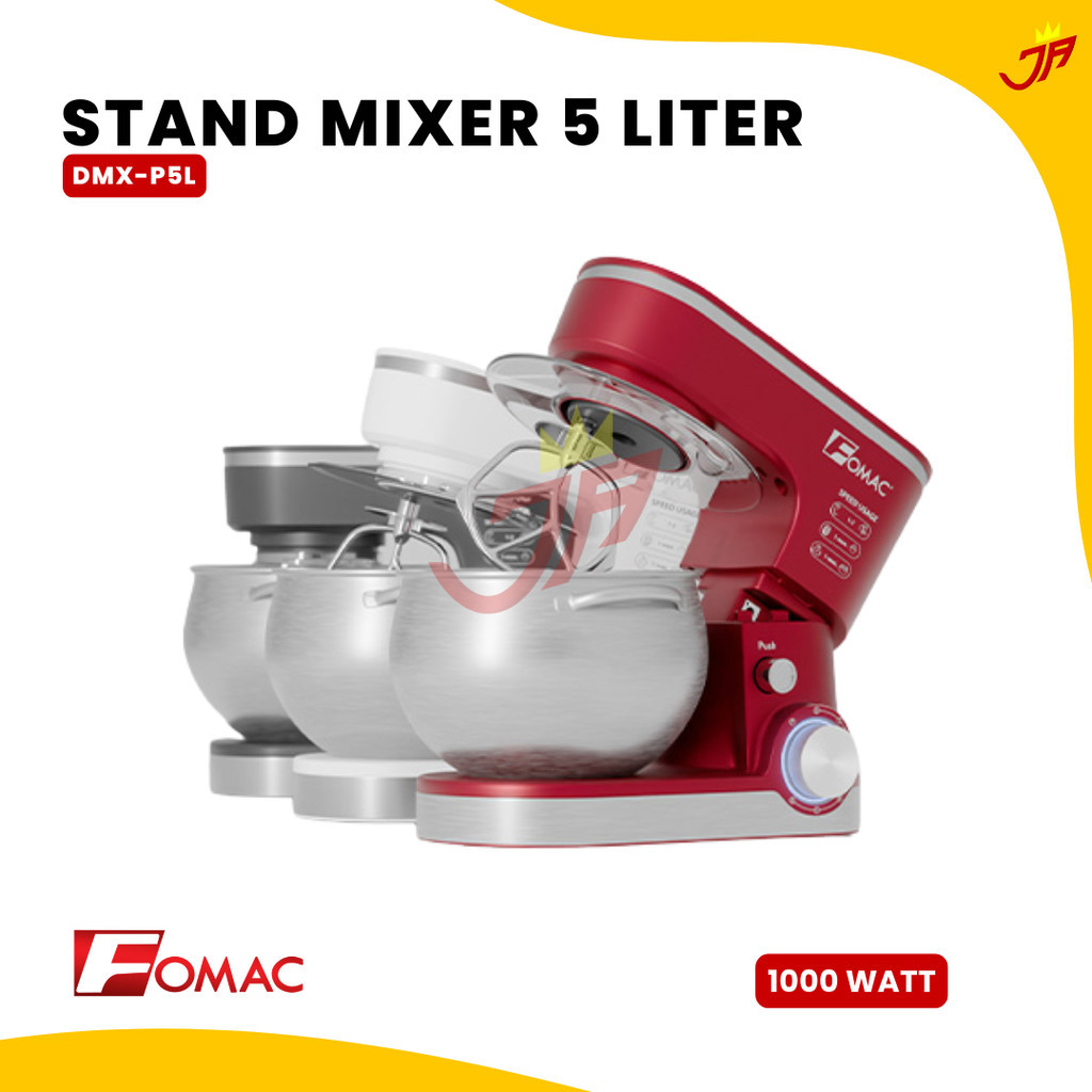 FOMAC Stand Mixer DMX-P5L Merah / Planetary Mixer 5 Liter DMX P5L