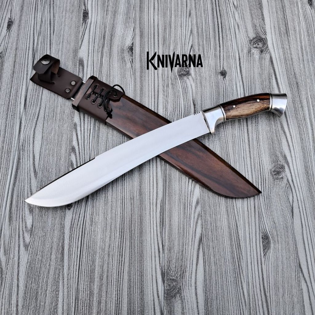 Pisau Tebas Kukri Baja Per Senokeling 29cm