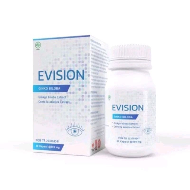 EVISION VITAMIN MATA ASLI ORIGINAL OFFICIAL STORE KAPSUL MATA RABUN KATARAK MINUS SILINDER HERBAL