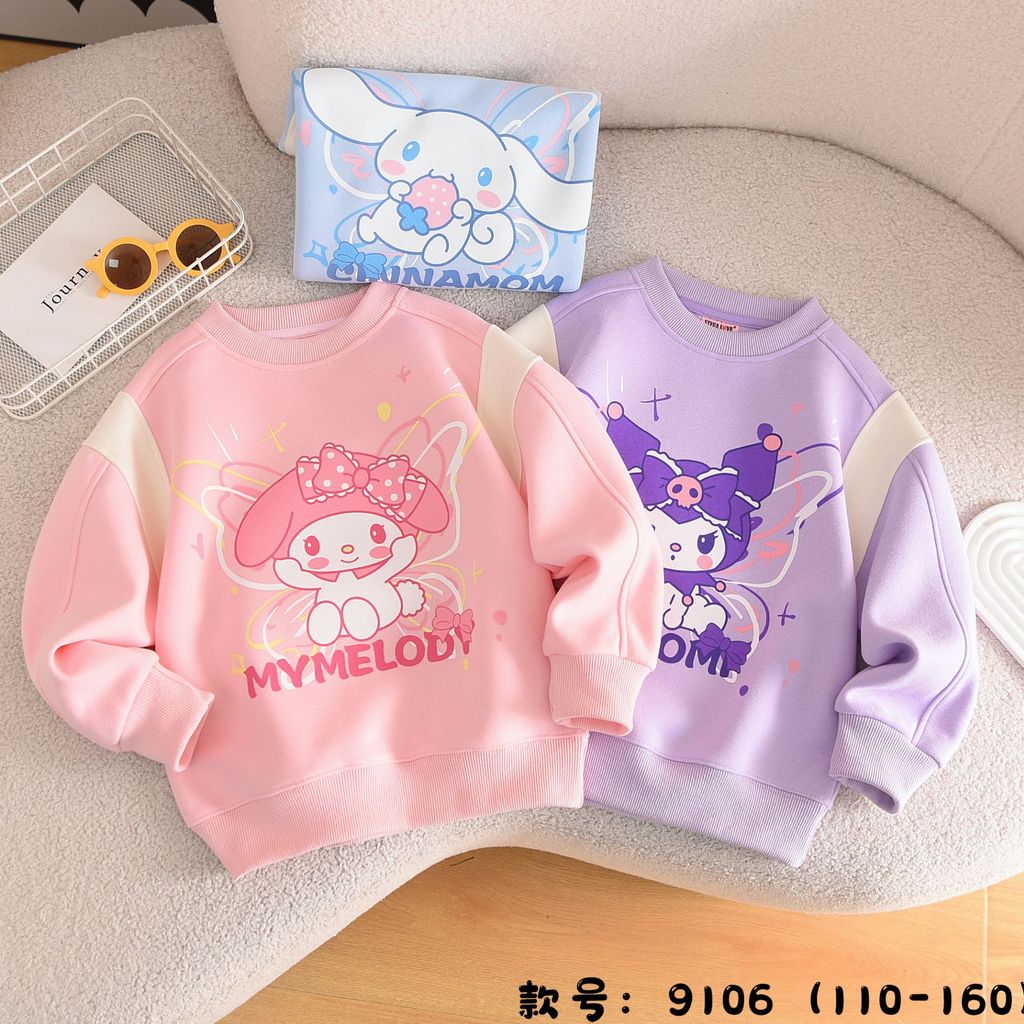 Sweater Anak Kuromi Melodi Cinamorol Bahan Premium