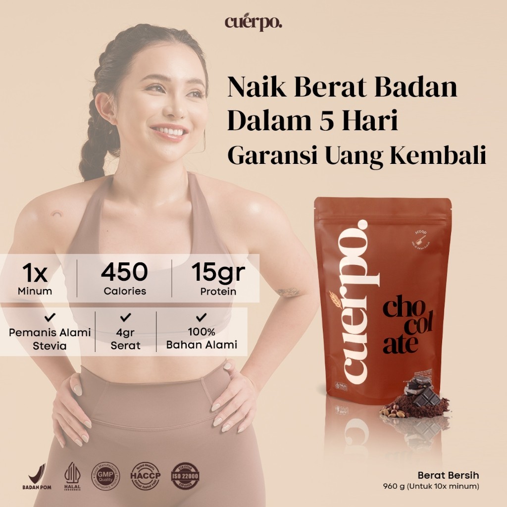 Cuerpo Susu Tinggi Kalori & Protein 960 Gram