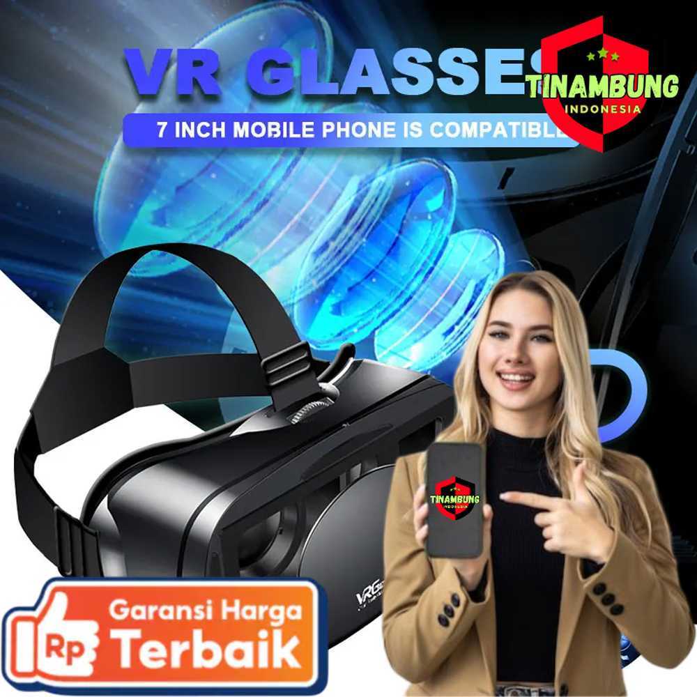 VRG VR Box 3D Virtual Reality Glasses Adjustable 7 Inch Smartphone - PRO