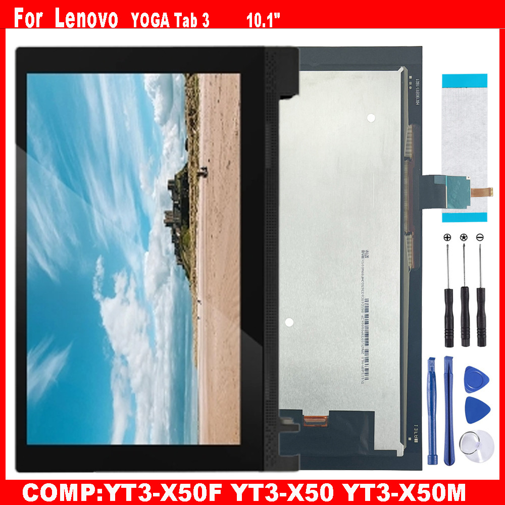 For Lenovo YOGA Tab 3 Tab3 10.1" YT3-X50F YT3-X50 YT3-X50M Touch Screen gitizer Sensor Glass LCD spl
