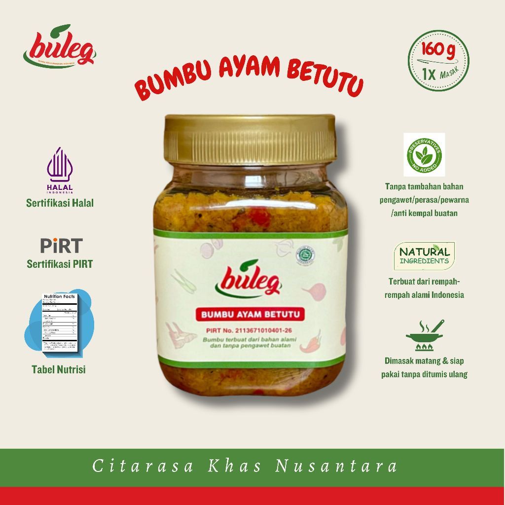 TERLARIS Buleg Bumbu Ayam Betutu Khas Bali