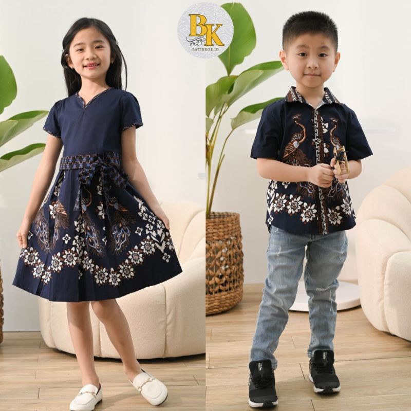 RAF JM Dress Batik Anak / Kemeja Batik Anak