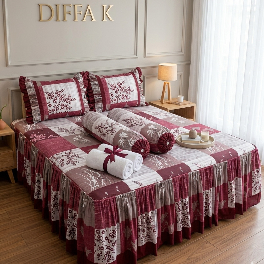 sprei rumbai motif bunga aesthetich sprei free sarban sargul ukuran 180x200 160x200 120x200 terlaris