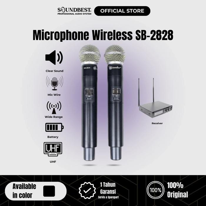 MICROPHONE WIRELESS SOUNDBEST SB 2828