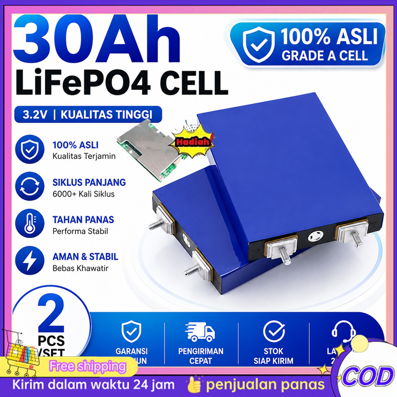 baterai lifepo4 12v 30ah + bms UPS WATERPROOF BMS lifepo4 Baterai12V(30Ah/120ah CATL/BYD Baru Lifepo