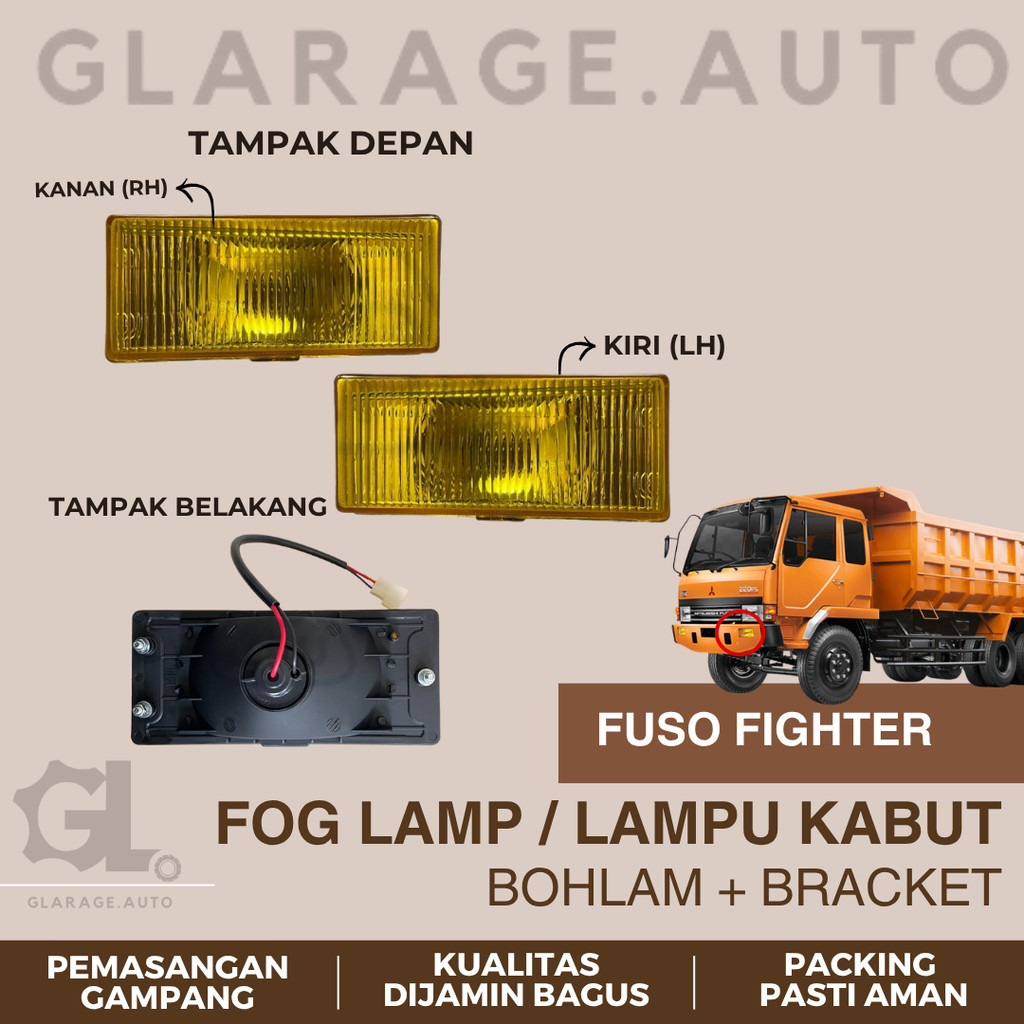 Fog Lamp Truk Fuso Fighter / Lampu Kabut Fuso CPU
