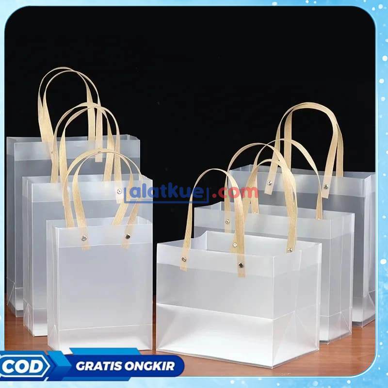 Premium Tas Hampers Goodie Bag Tas Mika Hampers Toples Jar Tas Hampers Doff Gagang Kayu Rotan Premiu