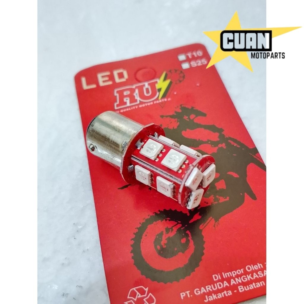 BOLAM BOHLAM DOP LAMPU STOP LED KEDIP JAGUNG MERAH