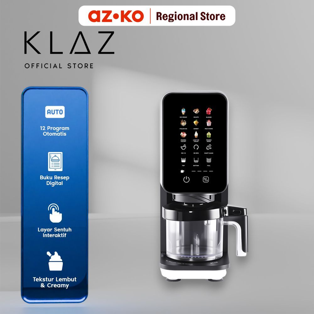 AZKO Klaz 450 ml Culinapro Ice Cream Maker - Hitam Mesin Es Krim Ice Cream Machine Pembuat Es Krim A