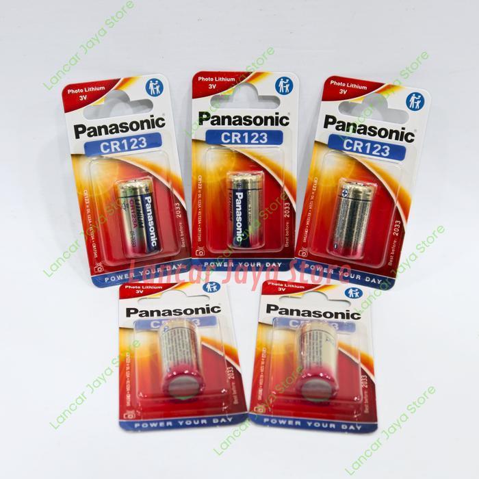 Baterai Panasonic CR123A ORIGINAL 100% Lithium