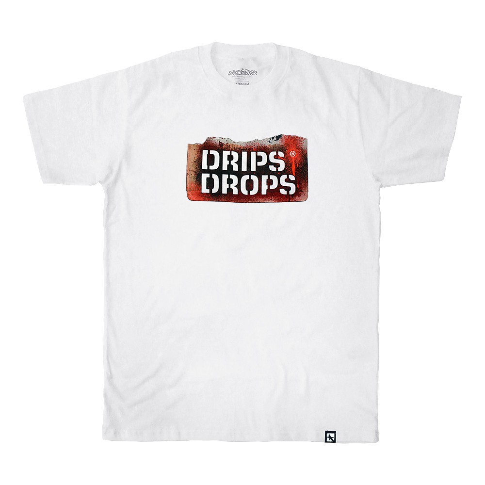 Dripsndrops T-shirt Dagga White Kaos Boxy Pria