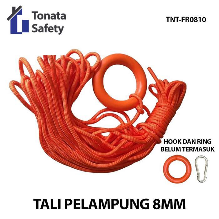 Tali Pelampung 8 mm / Rescue Rope 8 mm / Floating Rope untuk Ring Buoy / Tali Penolong Keselamatan A