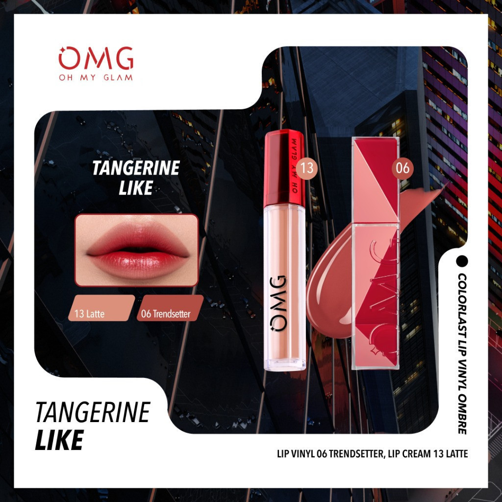 OMG CREATOR FEST OMG Paket Ombre OMG LipCream isi 2 - Ombre Lip Cream + Lip Vinyl