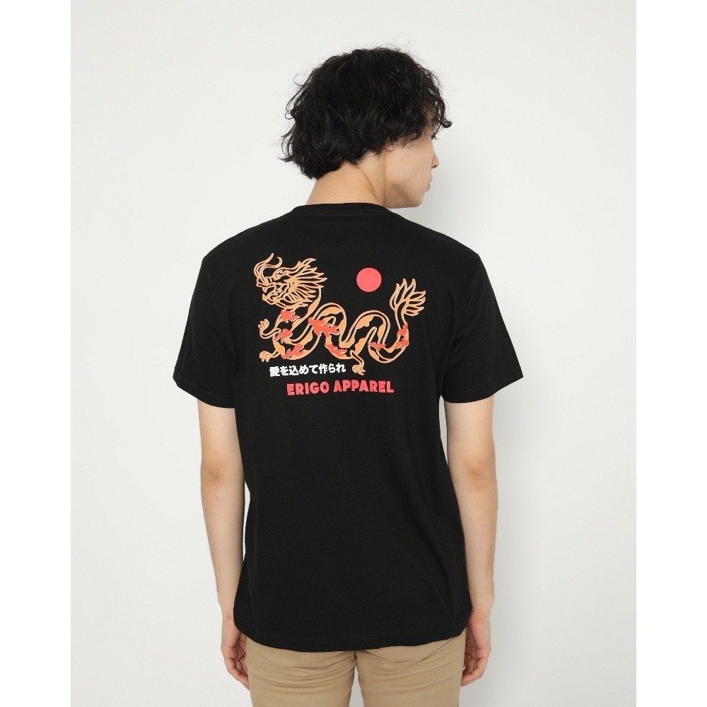 Erigo T-Shirt Dragon Fire Black Unisex