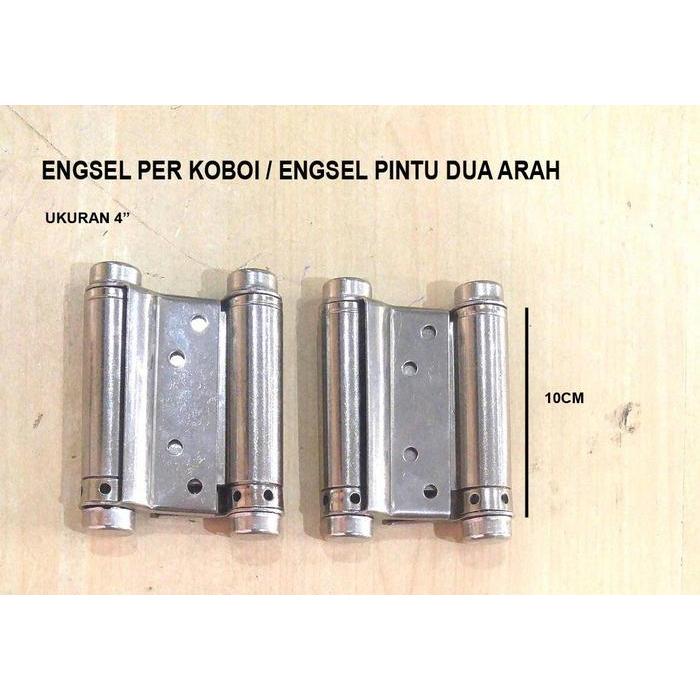 Engsel Koboi Stainless Steel 4" / Engsel Pintu Bolak Balik