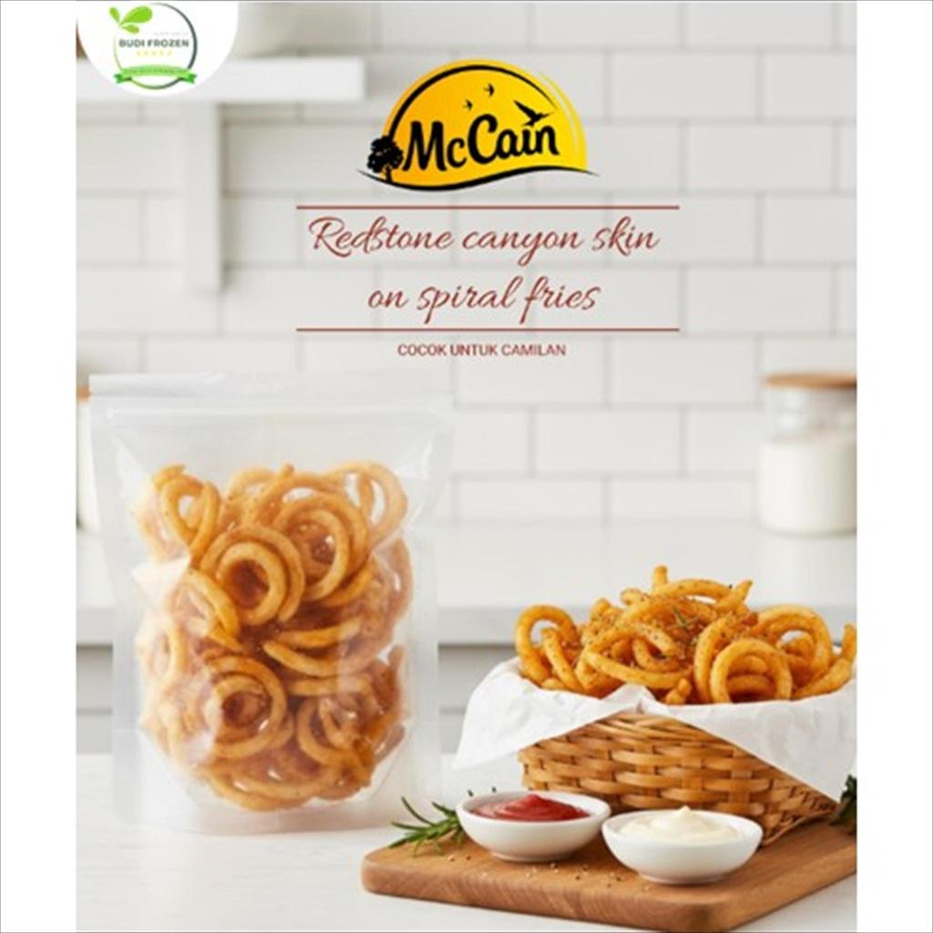 KENTANG GORENG SPIRAL / CURLY FRIES 200 GR – MCCAIN / KENTANG GORENG BERBUMBU / SEASONED SPIRAL FRIE
