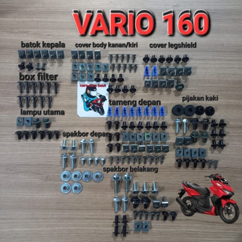 baut fullset body vario 160 cbs/abs