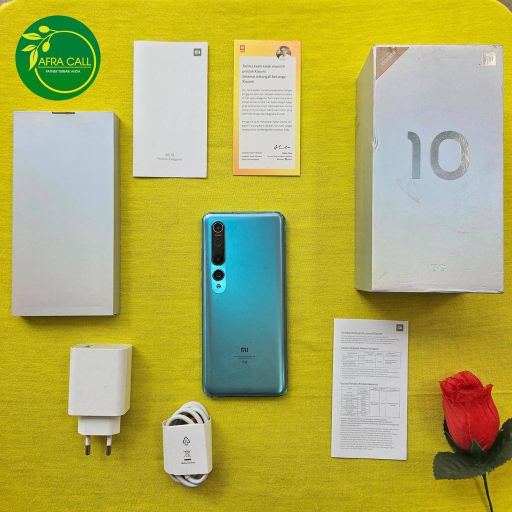 XIAOMI Mi 10 5G Mi10 8/256 Garansi RESMI indonesia (Second preloved Terawat)