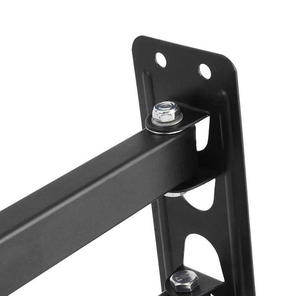 Rotated Holder Stretchable LCD Wall Mount 1442 Inch Heavy Duty Steel Bracket Classic Black Easy Clea