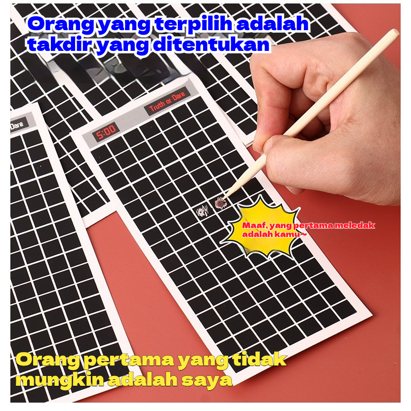 Permainan Kartu Seni Goresan Kreatif Permainan Puzzle Menggambar Mainan Interaktif Menyenangkan Hadi