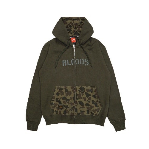 Bloods Sweater Hoodie Cabourned 02 Olive Army