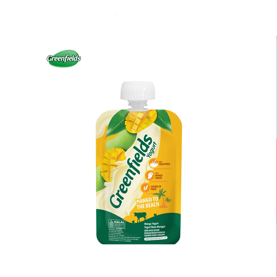 [UniGrosir] Greenfields Greenfield Yogurt Pouch Mango 110 g Yoghurt